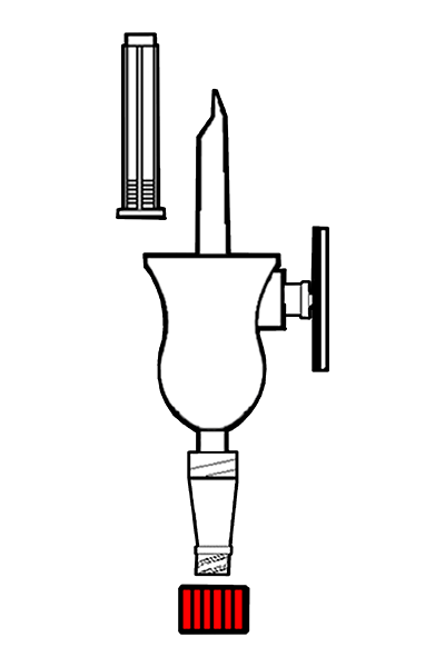 Two-channel spike with filter, with Neutroval® Valve