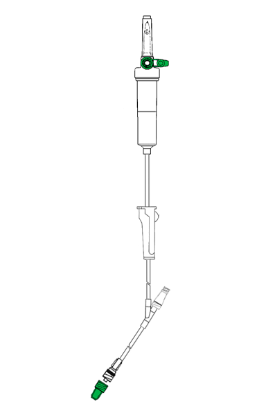 Admin system of serums with Bidirectional Valve in Y and mobile Luer Lock