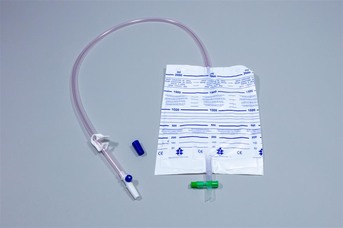 Urine collection bag 2000ml with aseptic collection point - Sterile